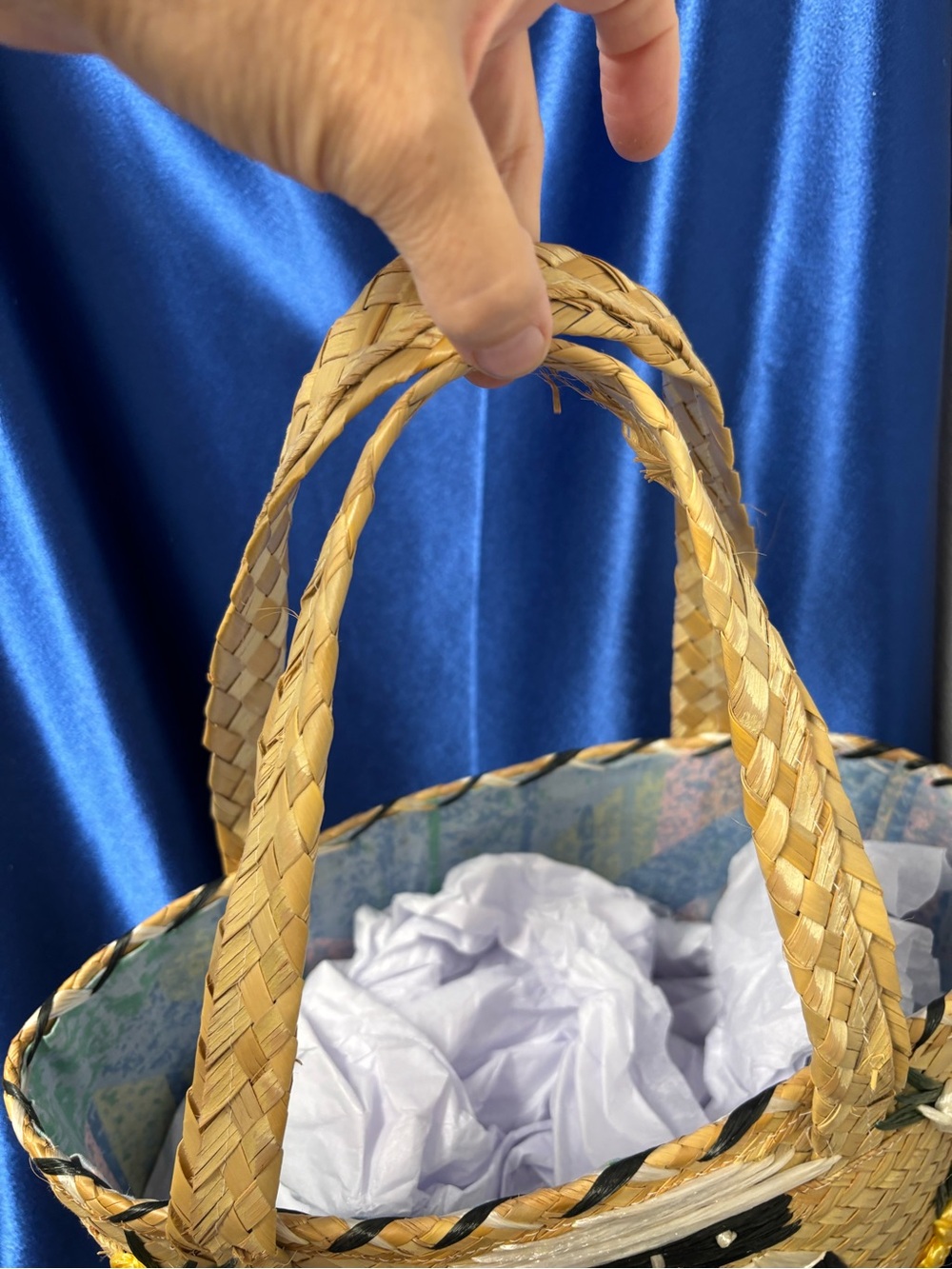 Vintage 1960s Bahamian Straw Tote Bag Bahama Mama Nautical Souvenir Handbag - Picture 11 of 12